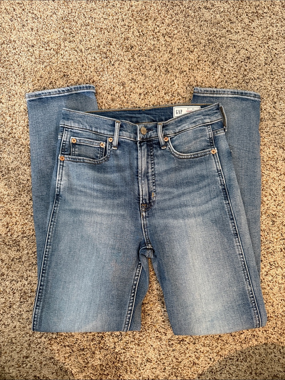 Gap High Rise Vintage Slim Jeans 27 Long